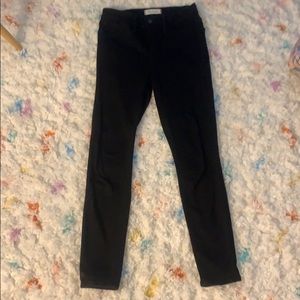 Madewell black roadtripper jeans